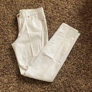White Low rise Skinny Jeans
